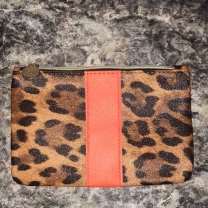 Ipsy Glam Bag Zippered Animal Print Cosmetic Pouch Make Up Bag for Travel